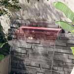 vidaXL Déversoir pour cascade avec LED RVB Acrylique 108 cm
