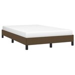 vidaXL Cadre de lit marron foncé 120x190 cm tissu