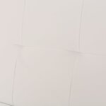 vidaXL Canapé-lit réglable avec deux oreillers Similicuir Blanc crème