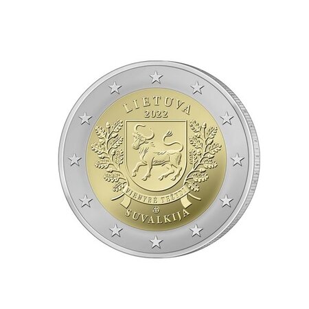 Pièce de monnaie 2 euro commémorative Lituanie 2022 – Suvalkija