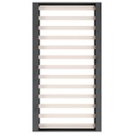 vidaXL Cadre de lit Gris 135x190 cm Double Bois massif