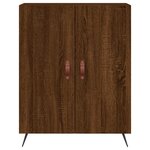 vidaXL Buffet haut Chêne marron 69 5x34x180 cm Bois d'ingénierie