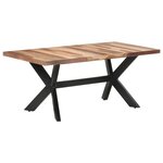 vidaXL Table de salle à manger 180x90x75 cm Bois avec finition miel