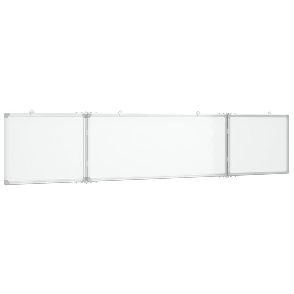 Tableau magnétique panneau écriture école maison bureau pliable 200 x 40 x 1 7 cm aluminium 02_0045528