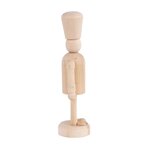 4 personnages casse-noisette en bois à peindre 13 cm