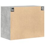 vidaXL Armoire murale gris béton 80x42 5x64 cm bois d'ingénierie