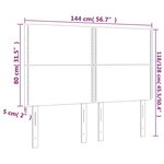 vidaXL Têtes de lit 4 Pièces Gris clair 72x5x78/88 cm Velours