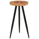 vidaXL Table de bar en rondins Ø53x105 cm bois d'acacia solide