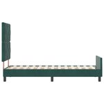 Cadre de lit vidaXL Vert foncé 80x200 cm Velours