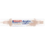 Marqueur acryl 3d dble pointe 5400 beige chaud 2-3 mm  5-10 mm EDDING