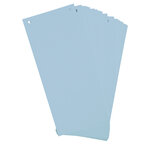 Paquet 100 Fiches Intercalaires Horizontales Unies Perforées - 105x240mm - Bleu Clair - X 12 - Exacompta