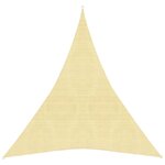 vidaXL Voile d'ombrage 160 g/m² Beige 5x6x6 m PEHD