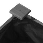 vidaXL Jardinière avec doublure gris 118x59x76 cm bois massif de sapin