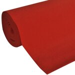 vidaXL Tapis rouge 1 x 20 m Extra lourd 400 g/m²