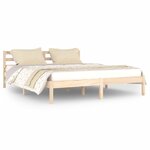 vidaXL Cadre de lit Bois de pin massif 160x200 cm