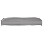 vidaXL Coussin de Palette pour dos Gris 120x40x12 cm Tissu Oxford