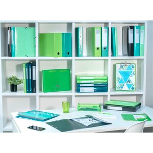 Boite transfert IDERAMA Pelliculé Brillant Dos de 90 mm Blanc x 5 EXACOMPTA