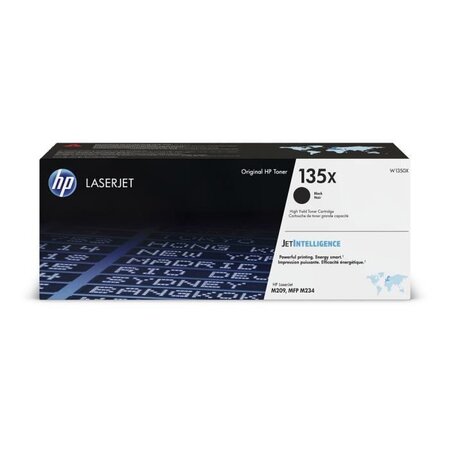 HP 135X Toner Noir grande capacité authentique (W1350X) pour HP LaserJet M209 / M234