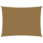 vidaXL Voile d'ombrage 160 g/m² Taupe 4x5 m PEHD