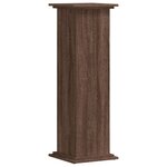 vidaXL Support pour plantes chêne brun 33x33x100 cm bois d'ingénierie
