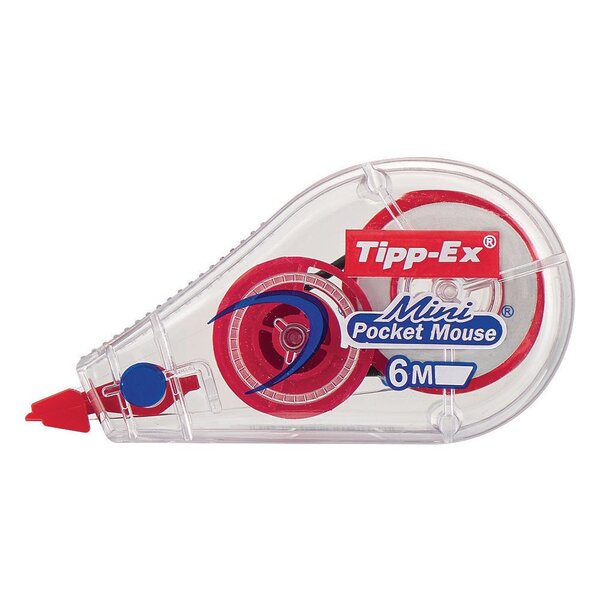 Roller de correction Mini Pocket Mouse Fashion 5mm x 5m Assortis translucides (paquet 10 unités)