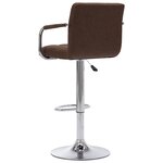 vidaXL Chaises de bar lot de 2 marron tissu