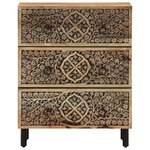 vidaXL Armoire latérale 60x33x75 cm bois massif de manguier