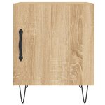 vidaXL Table de chevet chêne sonoma 40x40x50 cm bois d’ingénierie