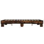 vidaXL Cadre de lit sans matelas chêne marron 120x190 cm