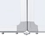 vidaXL Tableau blanc magnétique pliable 120x100x1 7 cm aluminium