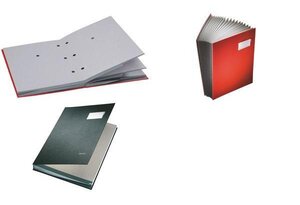 parapheur revêtement en PP 20 compartiments gris LEITZ