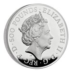Pièce de monnaie 500 Pounds Lion d’Angleterre 2022 – Argent BE