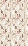 Tapis d'intérieur Noël 50 x 80 cm - Beige