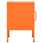 vidaXL Table de chevet Orange 35x35x51 cm Acier