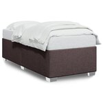 vidaXL Cadre de lit Marron foncé 80x200 cm Tissu