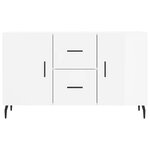 vidaXL Buffet blanc brillant 100x36x60 cm bois d'ingénierie