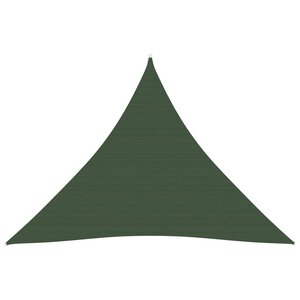 vidaXL Voile d'ombrage 160 g/m² Vert foncé 4x4x4 m PEHD