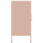 vidaXL Buffets 2 Pièces rose 36x39x79 cm acier laminé à froid