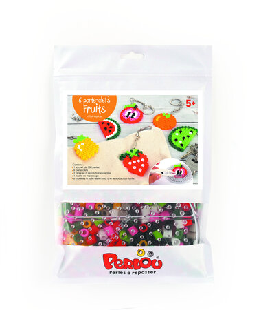 Kit Perlou 6 Porte-Cles Fruits