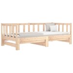 vidaXL Lit coulissant 2x(80x200) cm Bois de pin massif