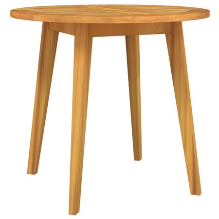 vidaXL Table de jardin Ø85x75 cm Bois d'acacia solide