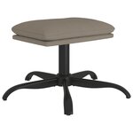 vidaXL Repose-pied Gris clair 60x60x36 cm Velours