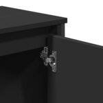 vidaXL Armoire lavabo de salle de bain noir 60x35x60 cm
