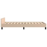 vidaXL Cadre de lit avec tête de lit Cappuccino 90x190 cm Similicuir