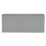 vidaXL Abri de jardin mural Gris 118x382x178 cm Acier galvanisé