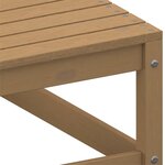 vidaXL Canapés d'angle de jardin 2 Pièces Marron miel Bois de pin massif