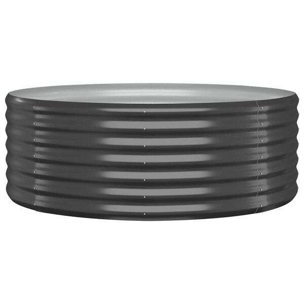 vidaXL Lit surélevé de jardin Acier enduit de poudre Anthracite