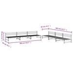 vidaXL Salon de jardin 6 Pièces bois massif douglas