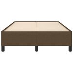 vidaXL Cadre de lit Marron foncé 120x200 cm Tissu
