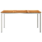 vidaXL Table de salle à manger 150x90x75 cm en bois massif de teck